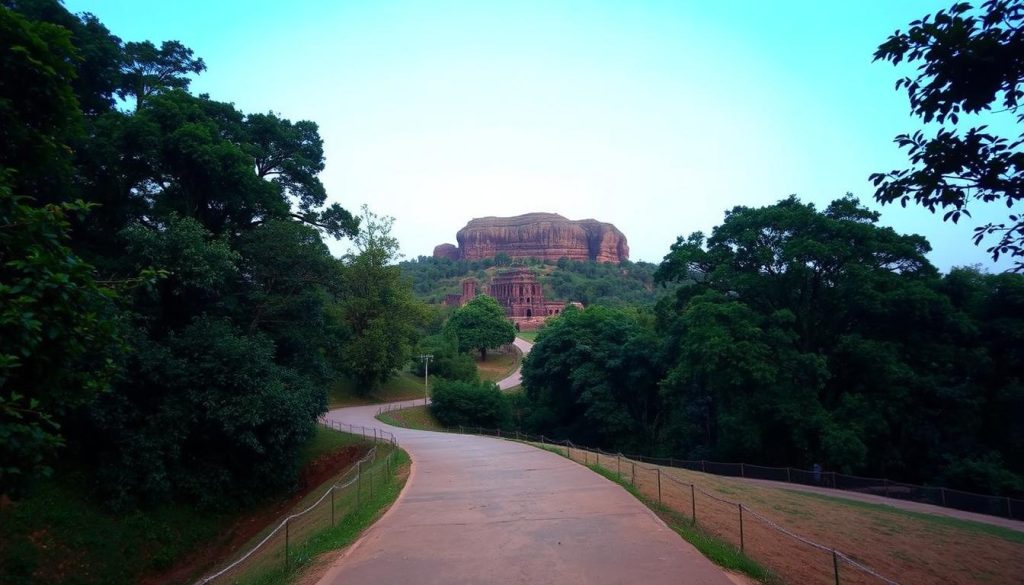 avoiding crowds at Sigiriya