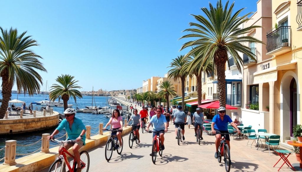 benefits of cycling in Sliema