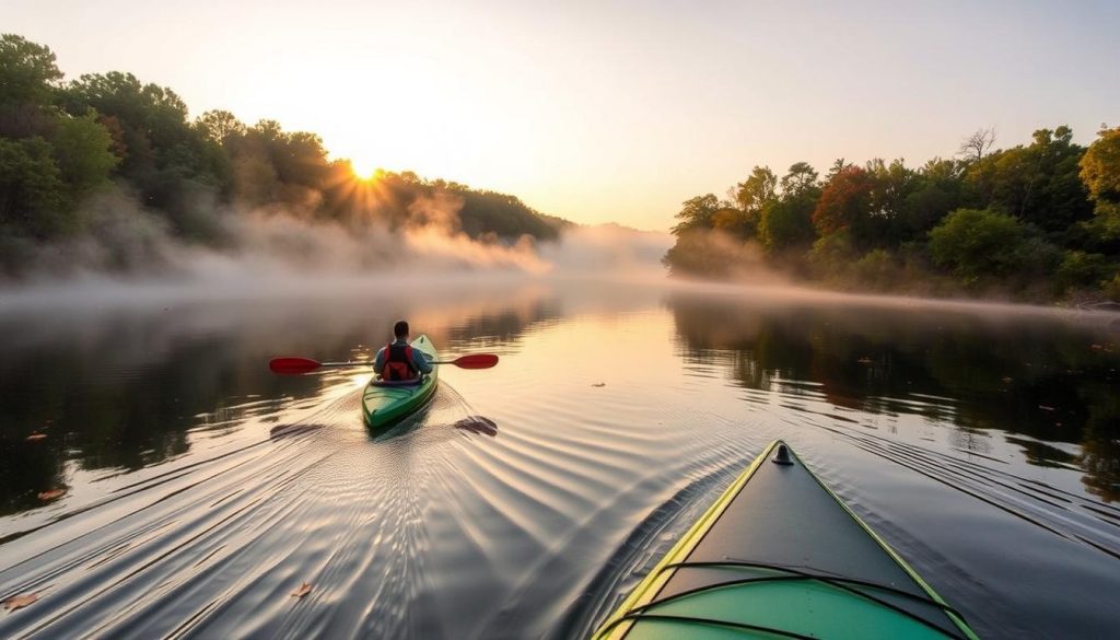 best kayaking times Fox River