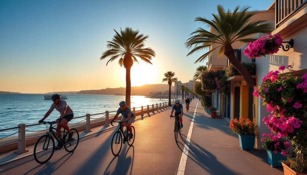 best time for cycling tours in Sliema