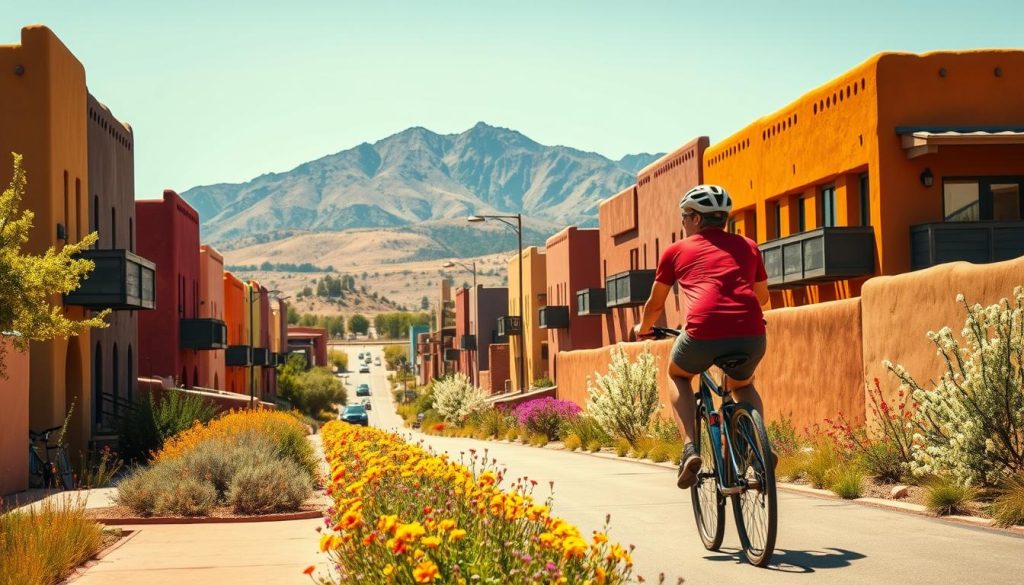 biking in Albuquerque