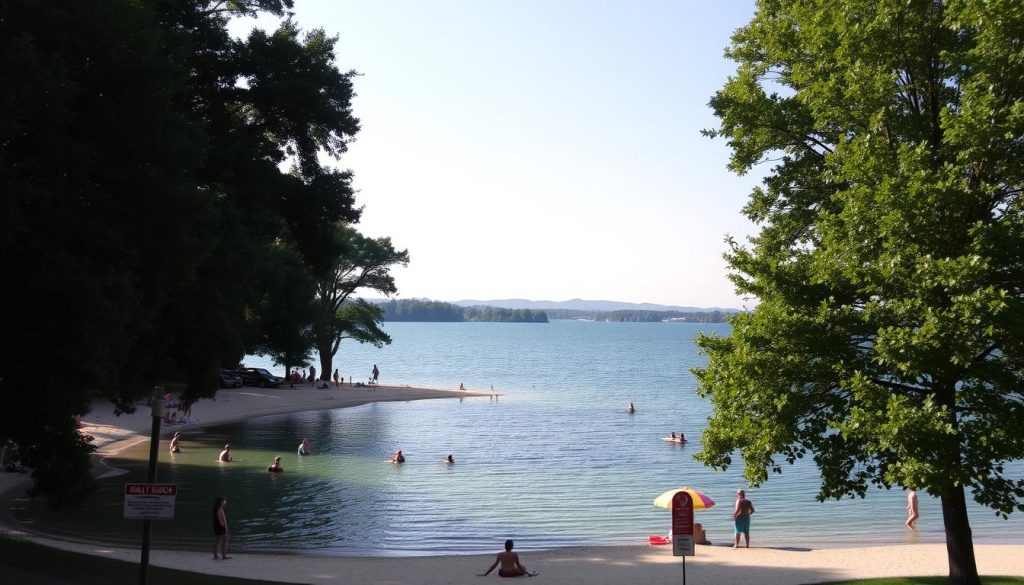 can you swim in the lakes in Madison?