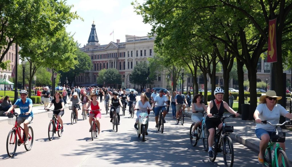 car-free transportation in Madison