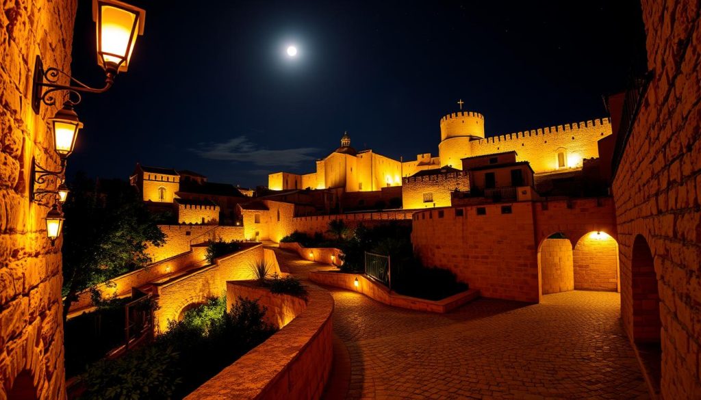 charm of Mdina at night