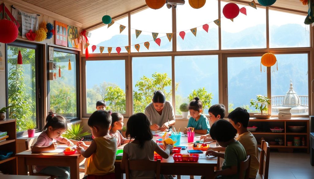 childcare volunteering in Pokhara childcare volunteering in Pokhara