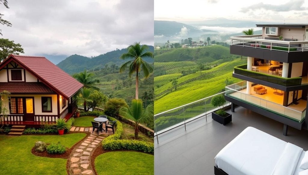 comparing hotels and homestays