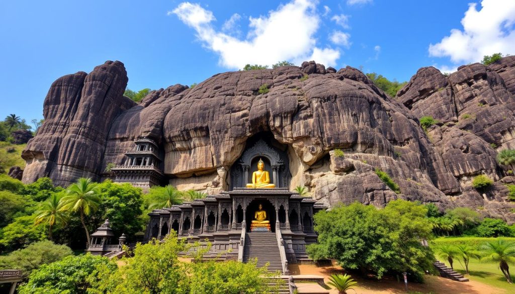 dambulla cave temple architecture