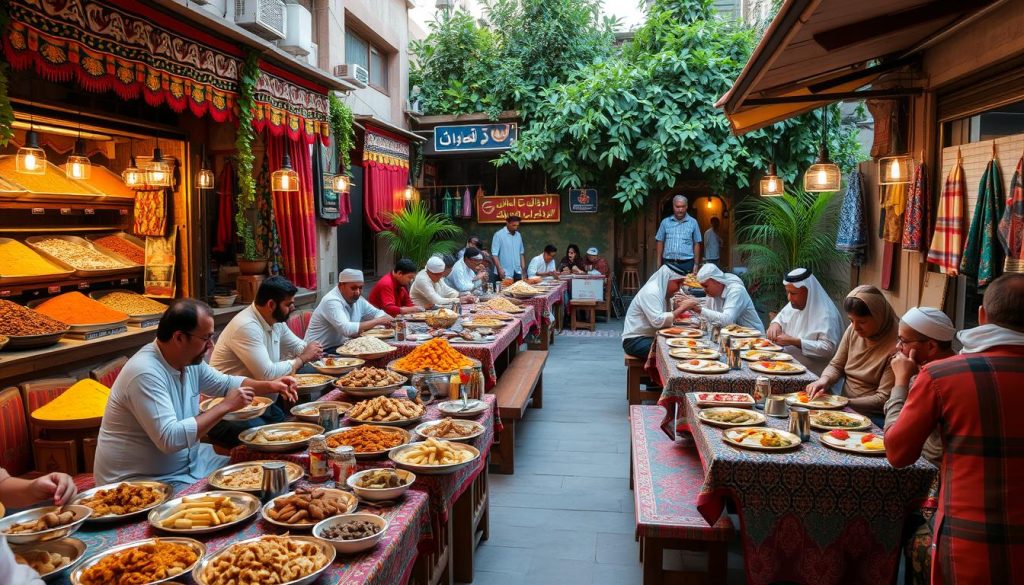 dining at Al-Husn Souq dining at Al-Husn Souq