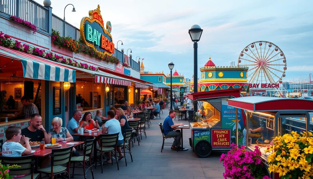 dining options near Bay Beach Amusement Park