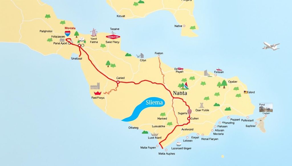 distance from Malta Airport to Sliema distance from Malta Airport to Sliema