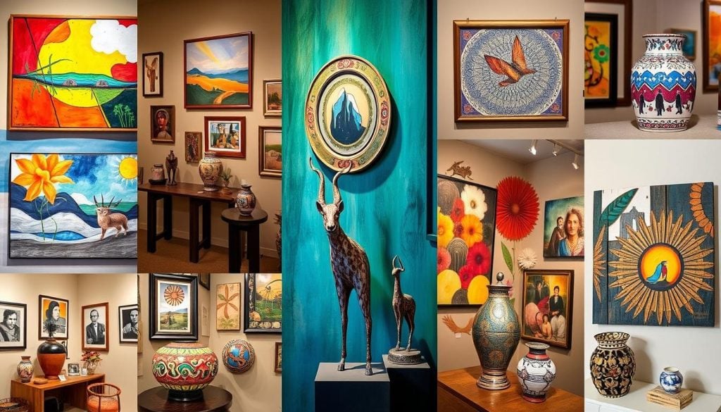 diverse expressions in Roswell art galleries