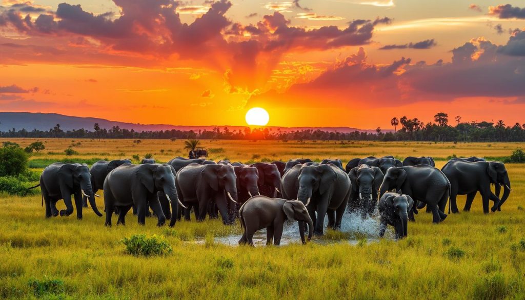 elephant gathering Sri Lanka elephant gathering Sri Lanka