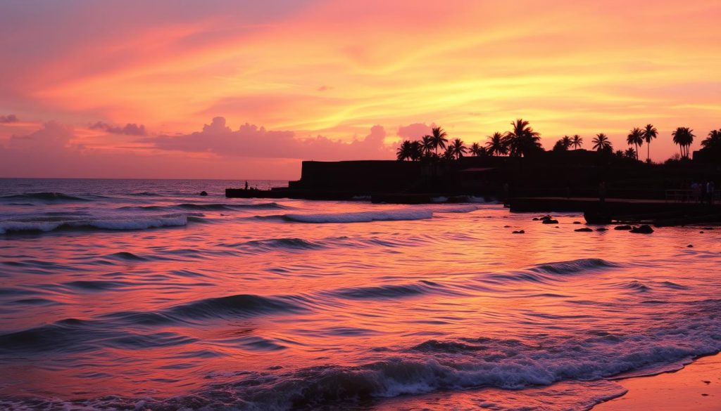 enhancing galle fort sunset enhancing galle fort sunset