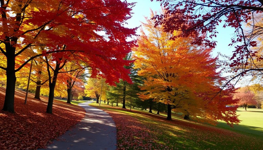 fall colors in Green Bay parks