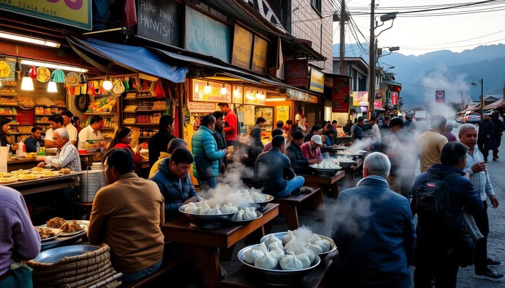 famous momo joint in pokhara