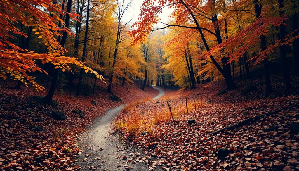 foliage-filled hiking trails foliage-filled hiking trails