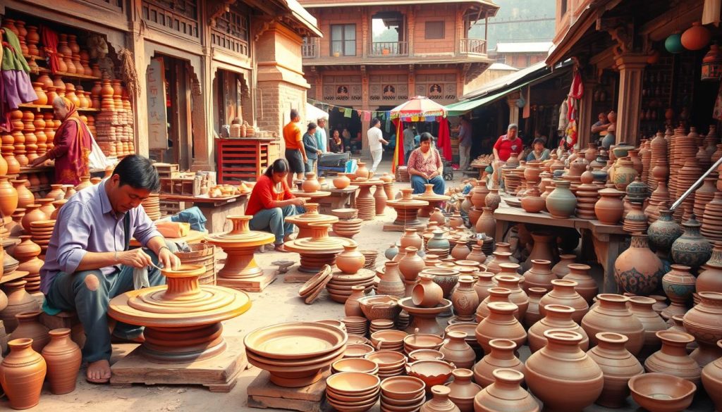 handcrafted pottery Bhaktapur handcrafted pottery Bhaktapur