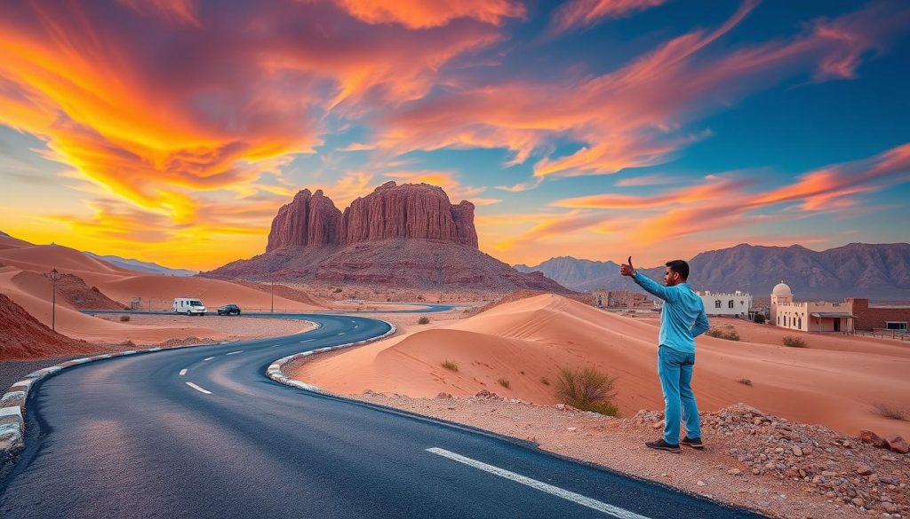 hitchhiking in Oman hitchhiking in Oman