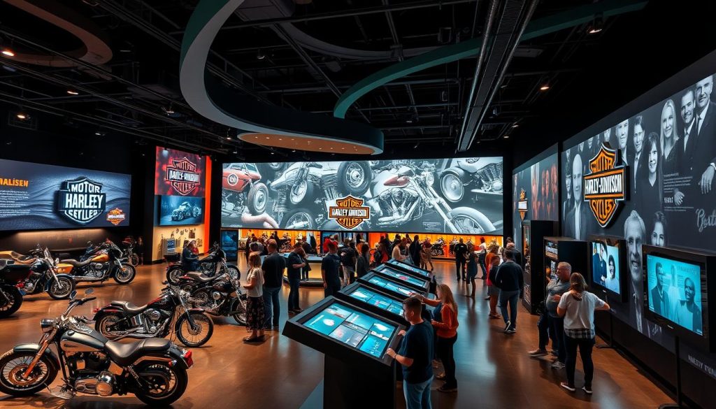 interactive displays at Harley-Davidson Museum interactive displays at Harley-Davidson Museum