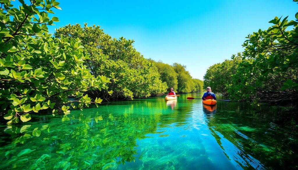 kayaking in Al Thakhira Mangroves kayaking in Al Thakhira Mangroves