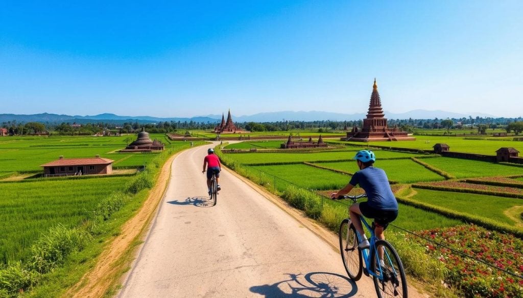 key attractions along your cycling route