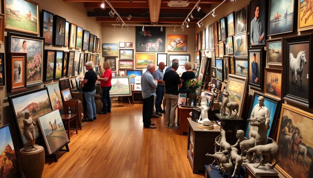 local art collectors supporting artists