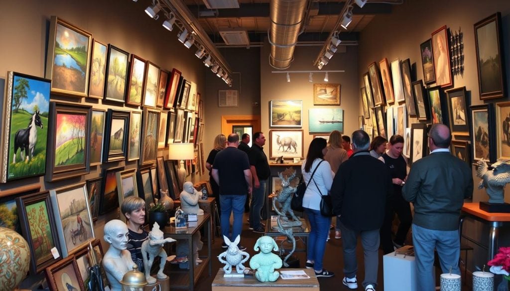 local artists showcasing unique art pieces in Roswell Gallery