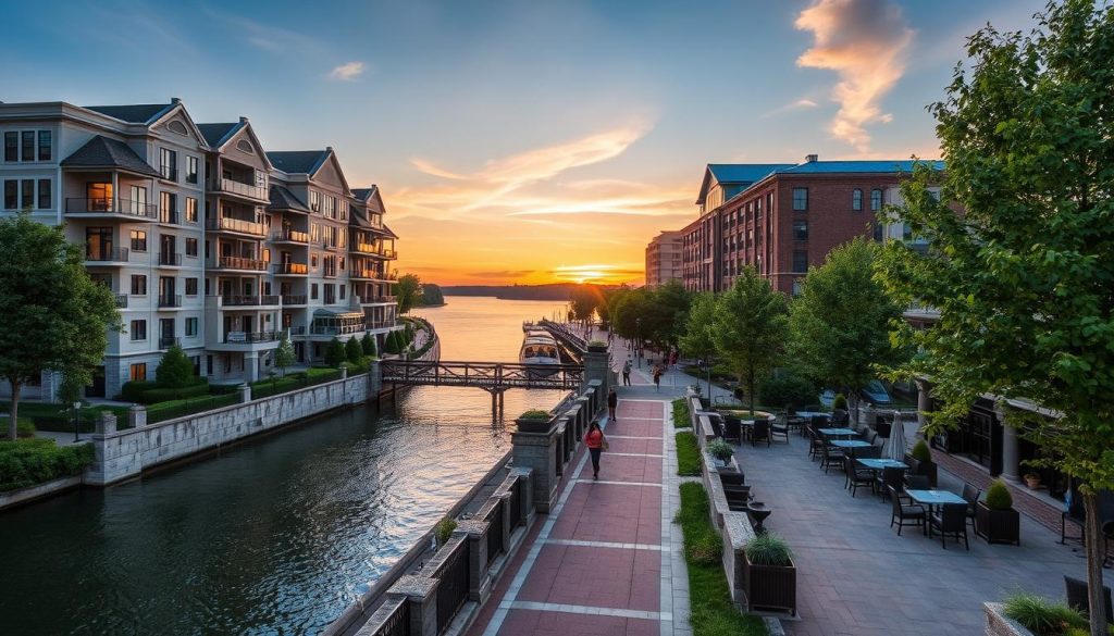 luxury hotels along La Crosse riverwalk