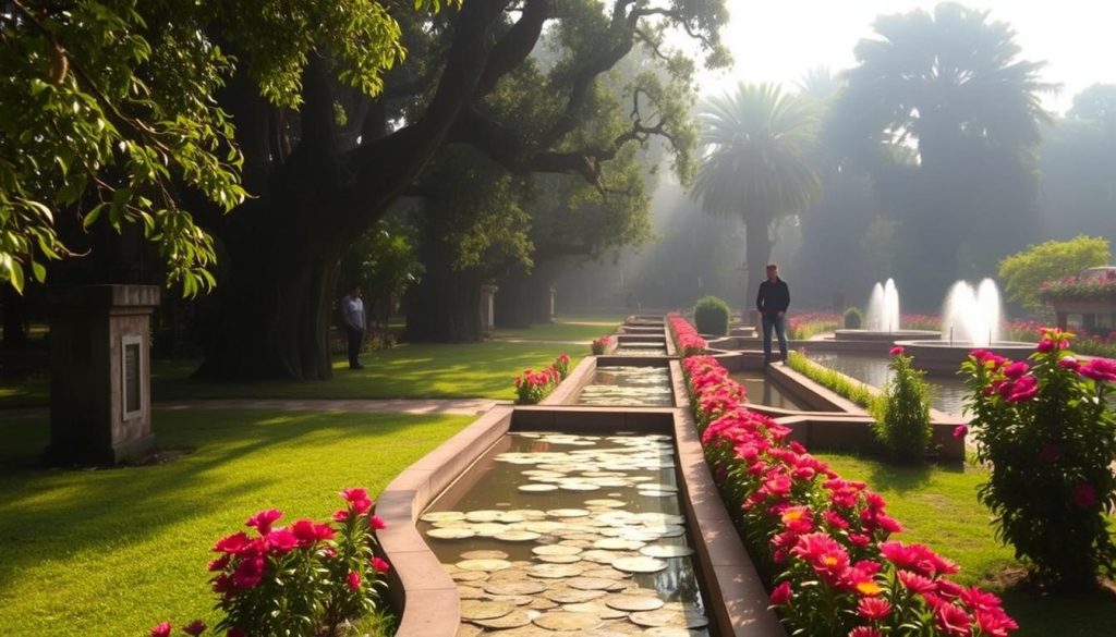 meditation gardens in Lumbini