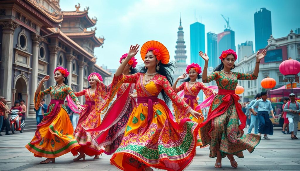 modern elements in traditional dance