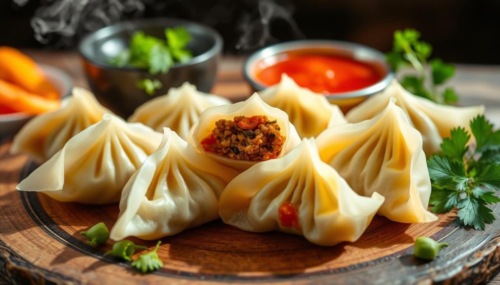 momos delicious Nepalese dumplings