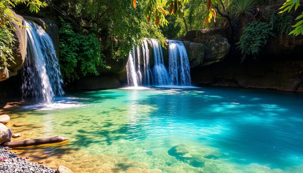 natural pool at Adonis Baths