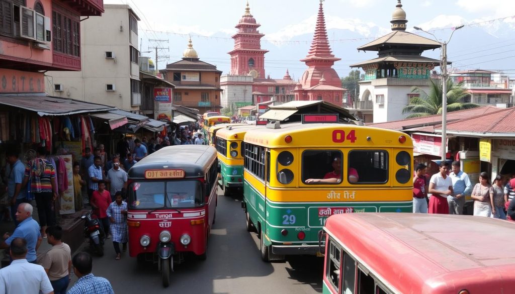 navigating kathmandu by bus