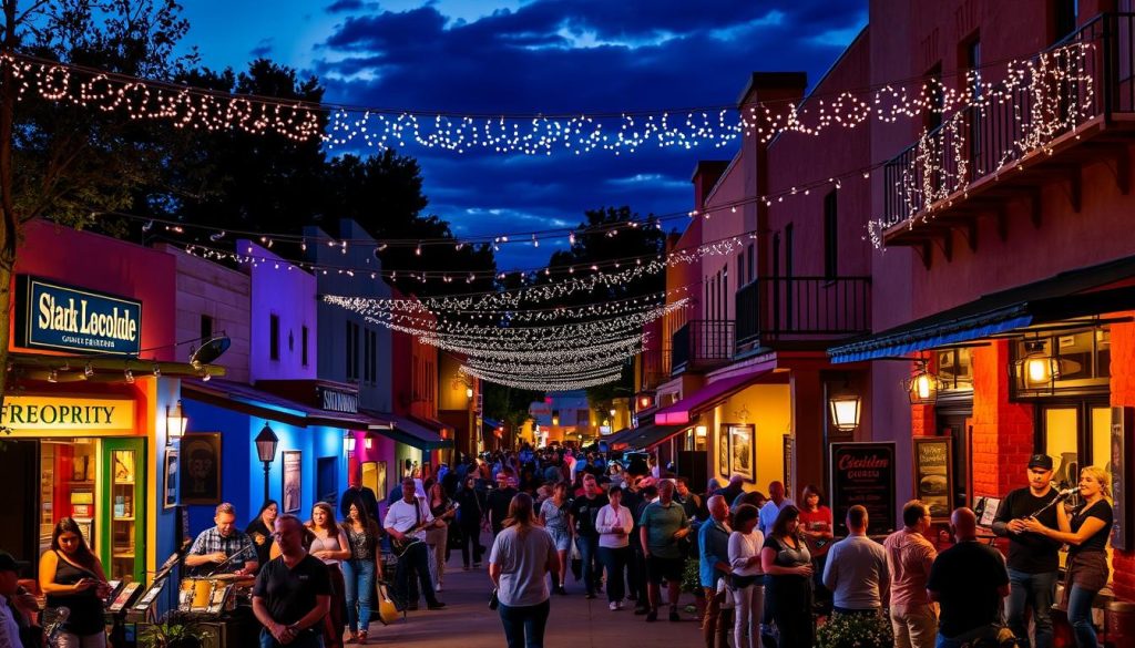 neighborhoods live music venues Santa Fe