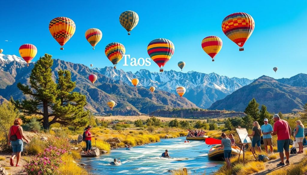 peak tourist season activities in Taos