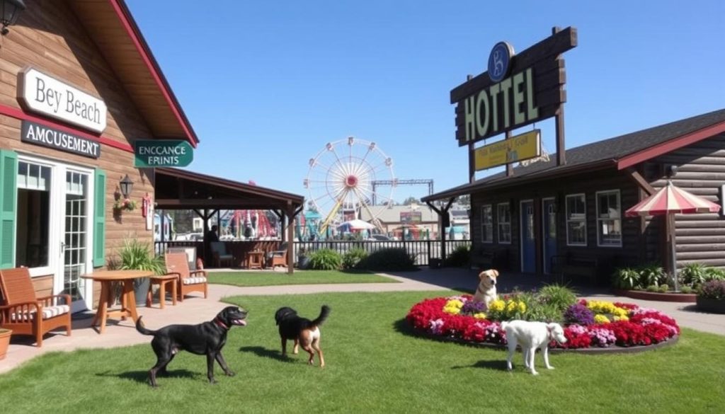 pet-friendly hotels near Bay Beach Amusement Park