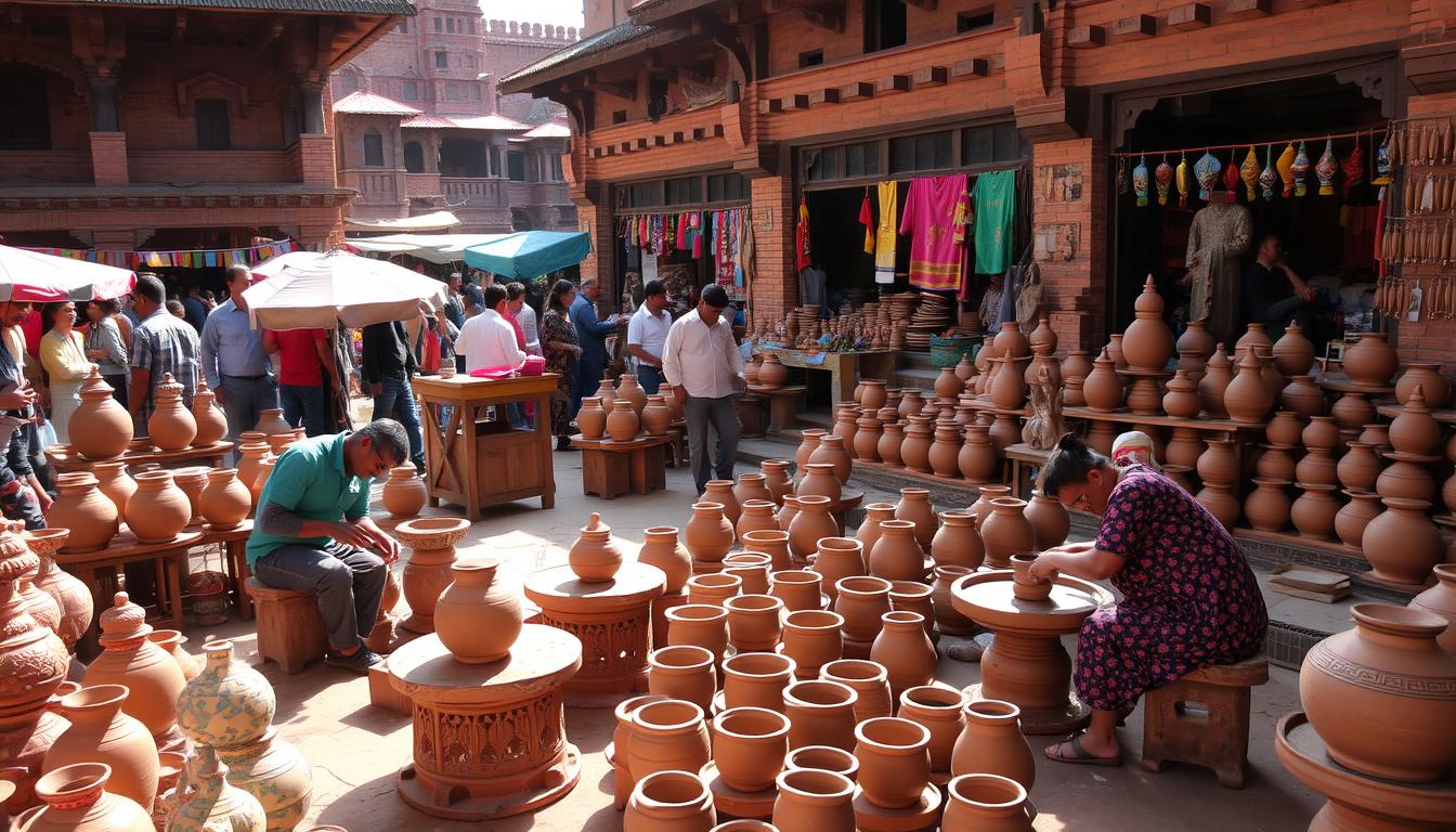 pottery making bhaktapur