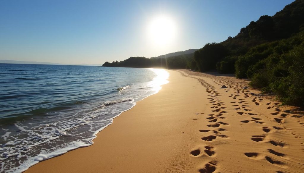 remote sandy beaches