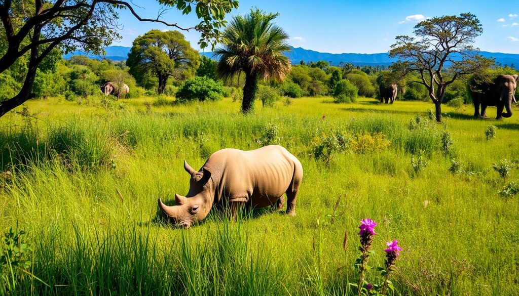 rhinos in Chitwan National Park rhinos in Chitwan National Park