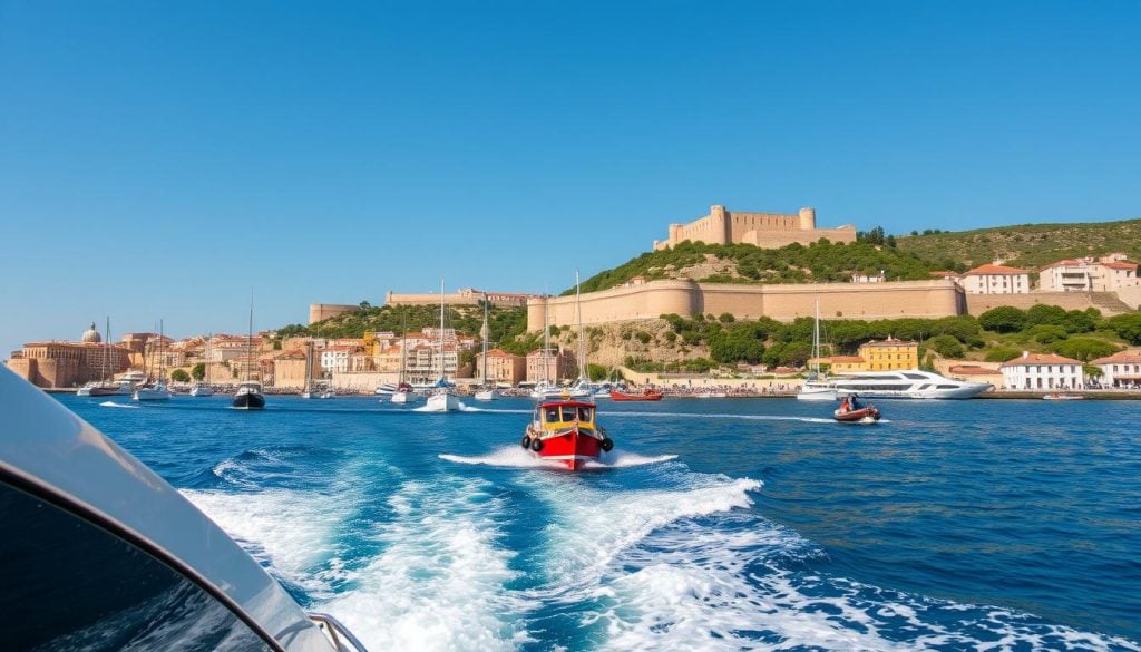 scenic boat rides in Marsamxett Harbor and Grand Harbor