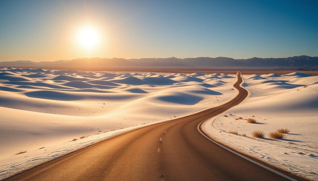 scenic drive to White Sands