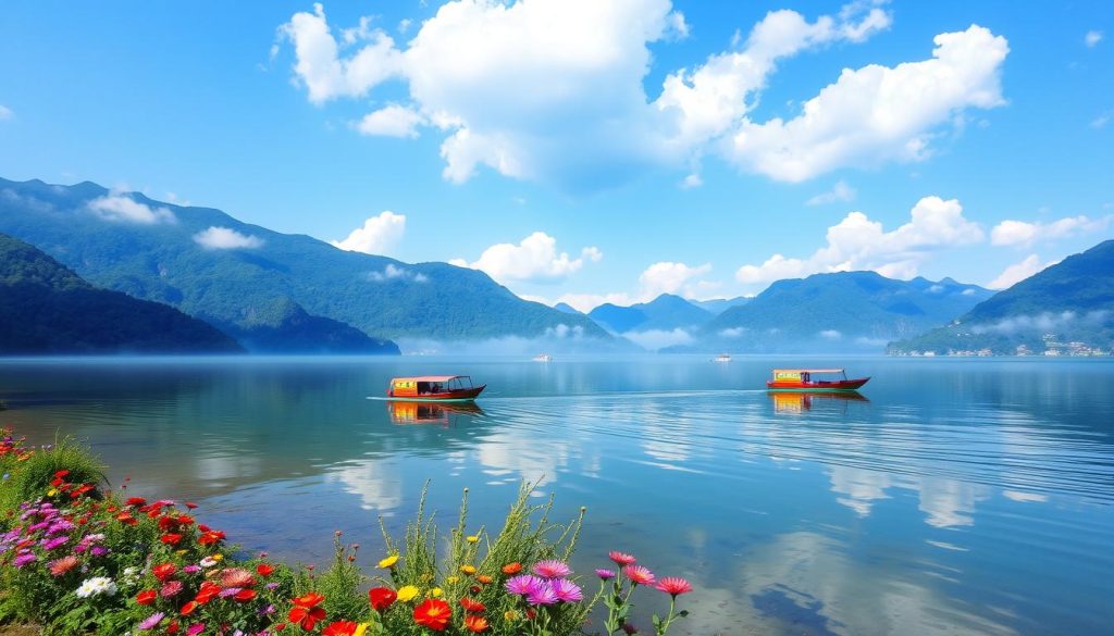 scenic lakes in pokhara scenic lakes in pokhara