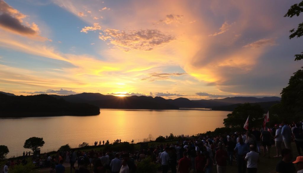 scenic views Kandy Lake