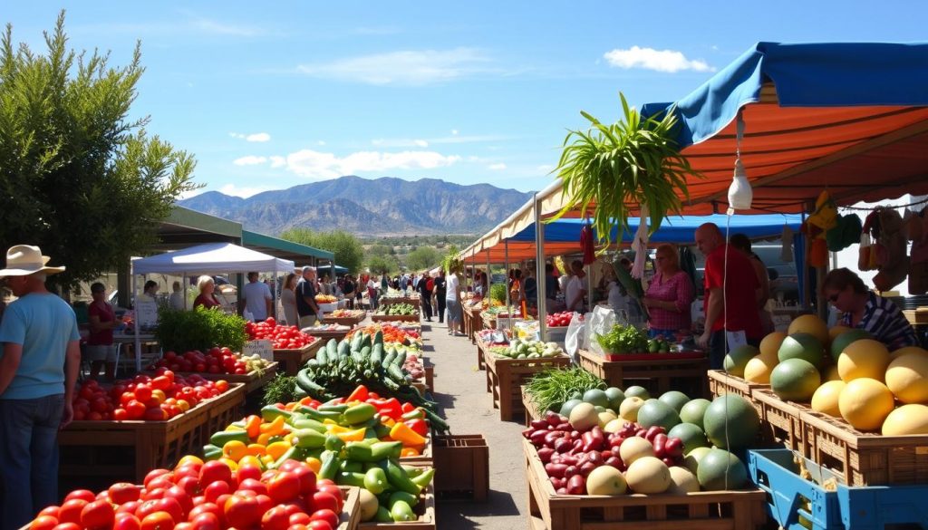 shopping at the Las Cruces Farmers Market shopping at the Las Cruces Farmers Market