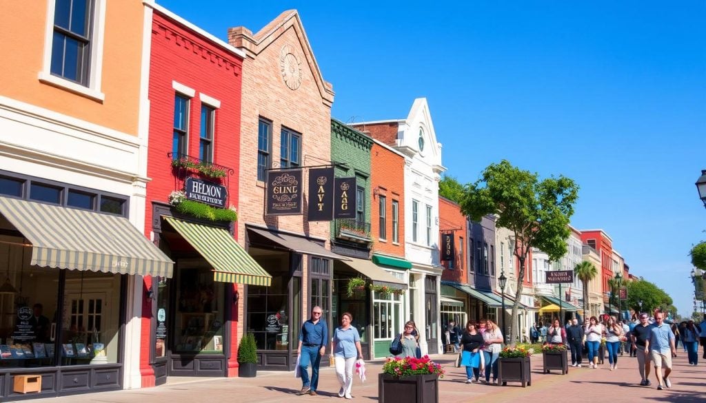 shopping experience downtown