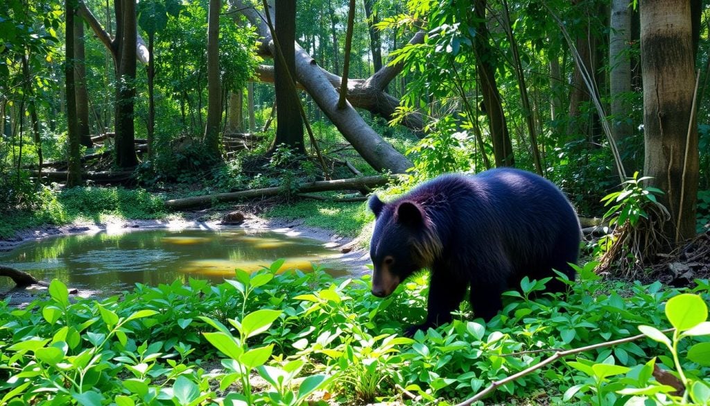 sloth bear sightings in Wilpattu