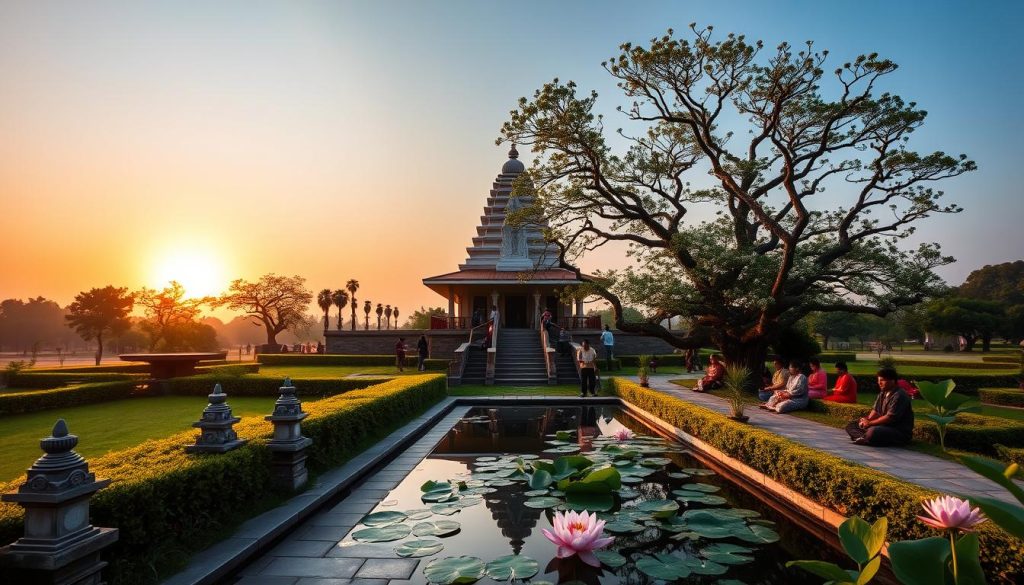 spiritual journey in Lumbini