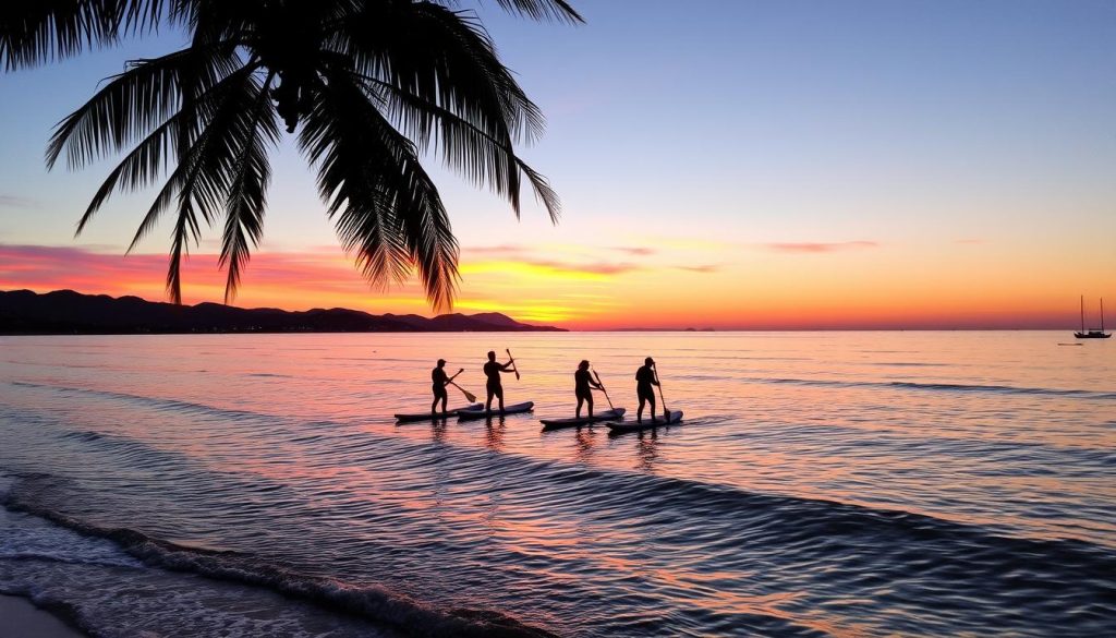 stand-up paddleboarding excursions