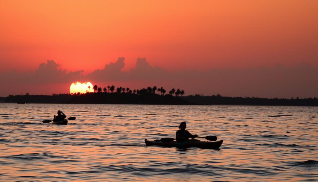 sunset kayak tours