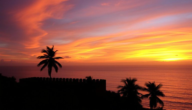 sunset viewing in galle fort